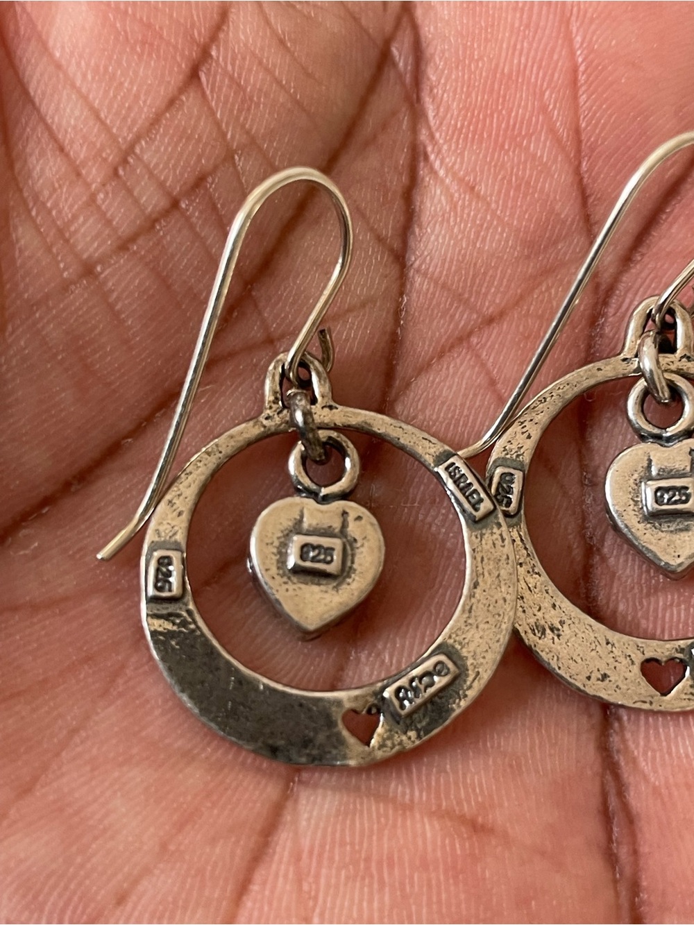 Sterling Silver & Opal Earrings - Picture 5 of 5